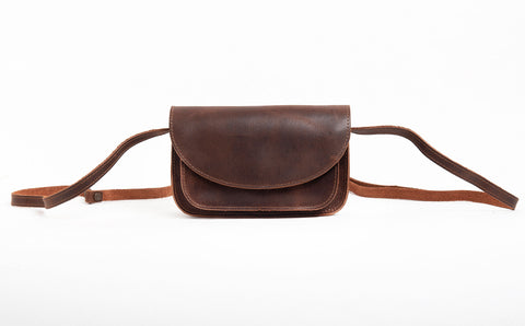 Women's leather crossbody bag 'Galini'