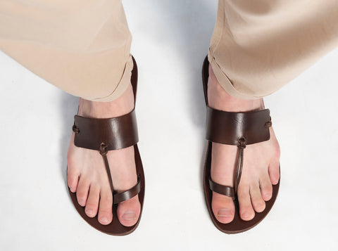 Leather sandals "Priamos"