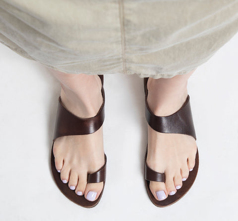 Toe ring sandals "Hebe"