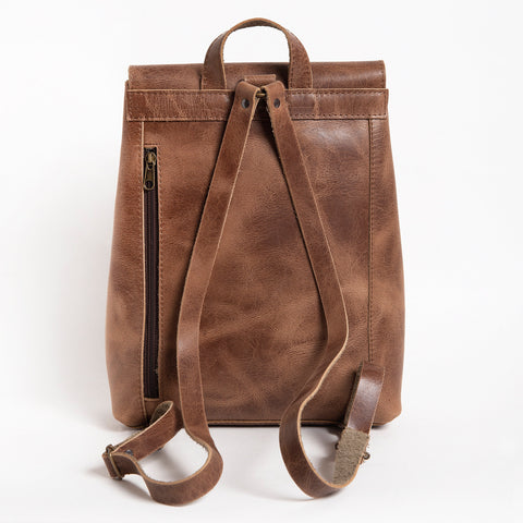Leather minimal backpack