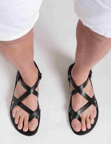 Leather sandals "Zeus"