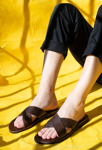 Leather sandals "Paris"