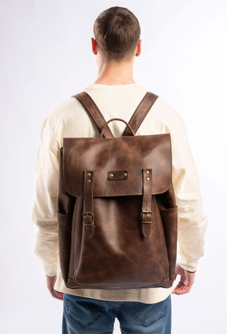 Leather backpack XXLarge "Titan"
