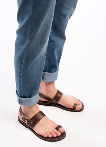 Men's  Greek ankle-strap sandals "Agamemnon"