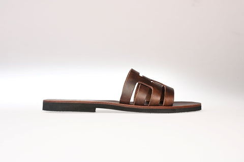 Handmade leather sandals for men "Patroklos"