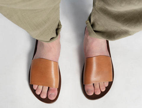 Men's leather sandals "Eros"