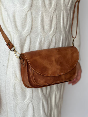 Leather bag "Galini"