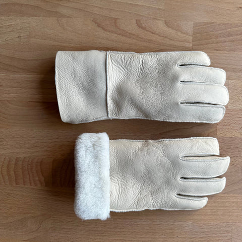 Kids sheepskin mouton gloves