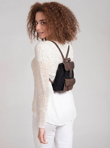 Mini leather backpack "Filia"