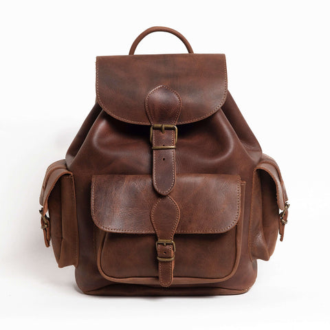 Leather rucksack Medium "Odyssey"