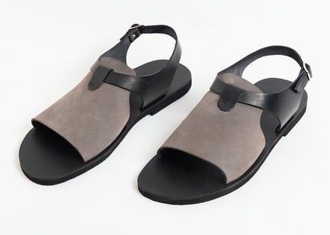 Leather ankle-strap sandals "Icarus"