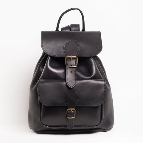 Large leather backpack "Aether"