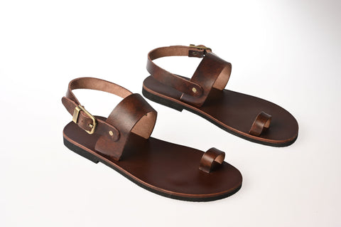 Leather sandals "Agamemnon"