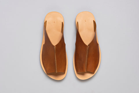 Men's handmade leather summer shoes "Homeros"