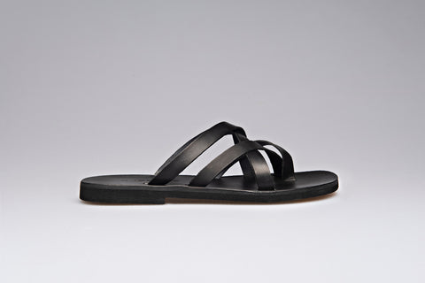 Natural leather toe ring sandals for men "Pyrros"