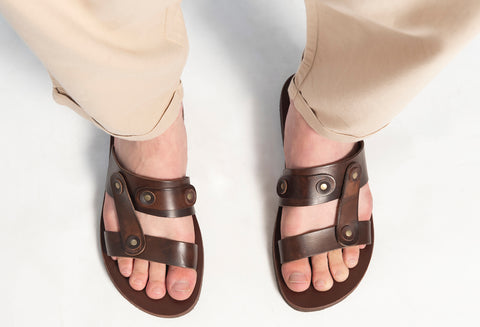 Leather sandals "Hector"