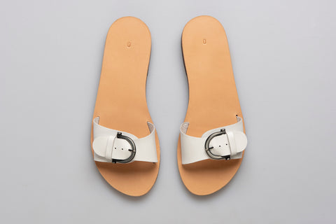 LEATHER SANDALS WOMEN with buckle strap handmade sandals greek sandals "Calliope"