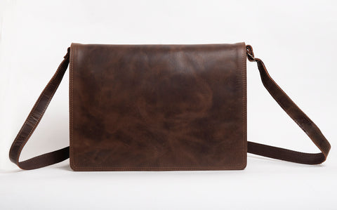 Messenger leather bag "Ergon"