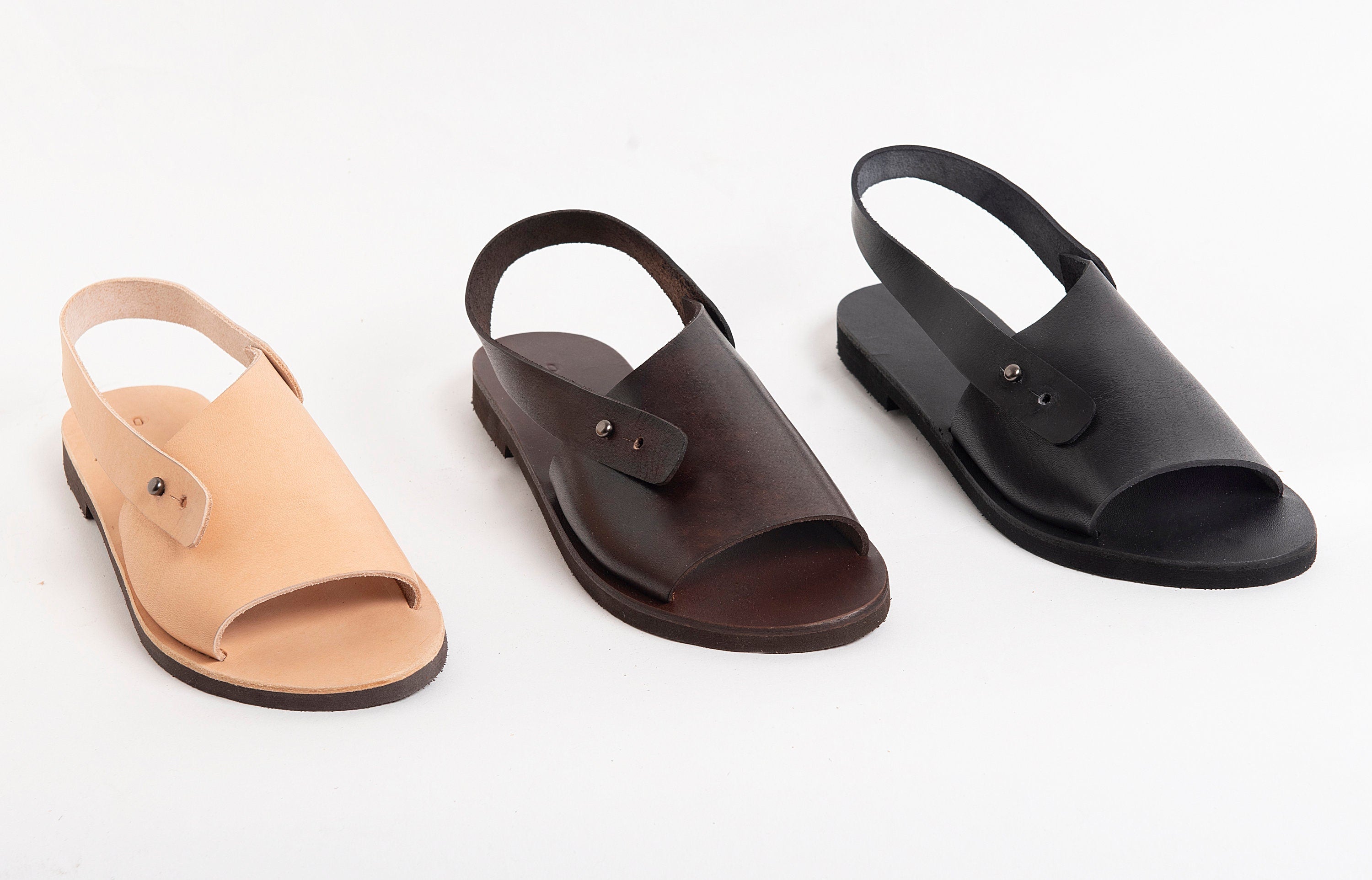 BROWN SUMMER SHOES, sandals women leather "Nepheli"
