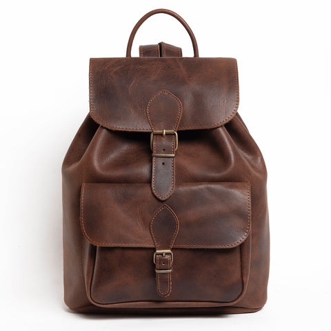 Large leather backpack "Aether"